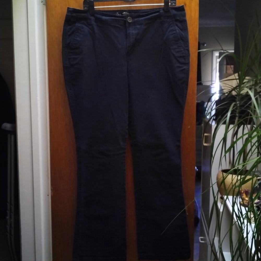 Old Navy Women's Black Cotton Slacks Size 14 Regular